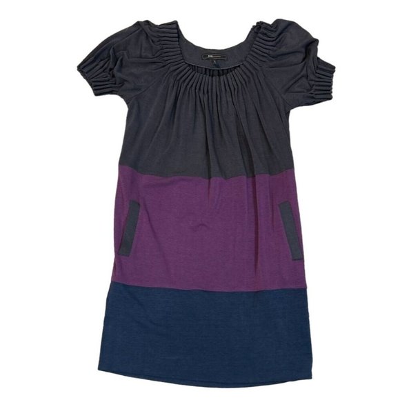 (5 for $25) BCBG Max Azria Short Sleeve Colorblock Dress‎ Size Medium - Picture 5 of 6